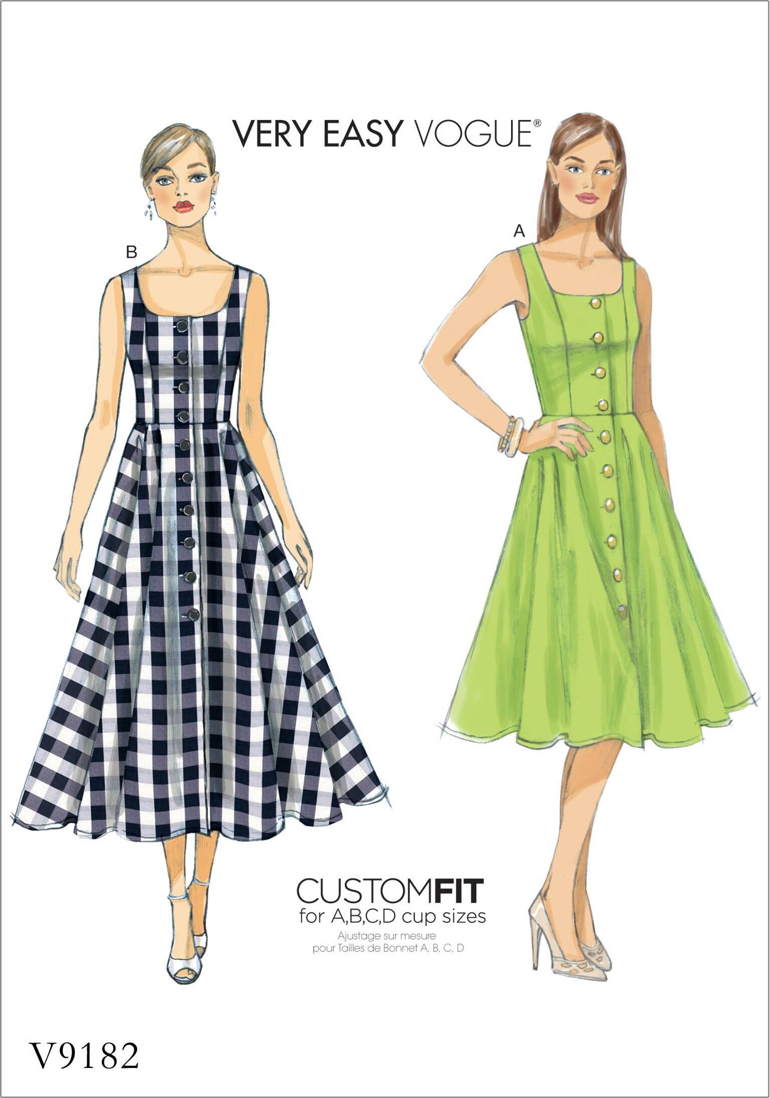 Vogue Paper Sewing Pattern 9182