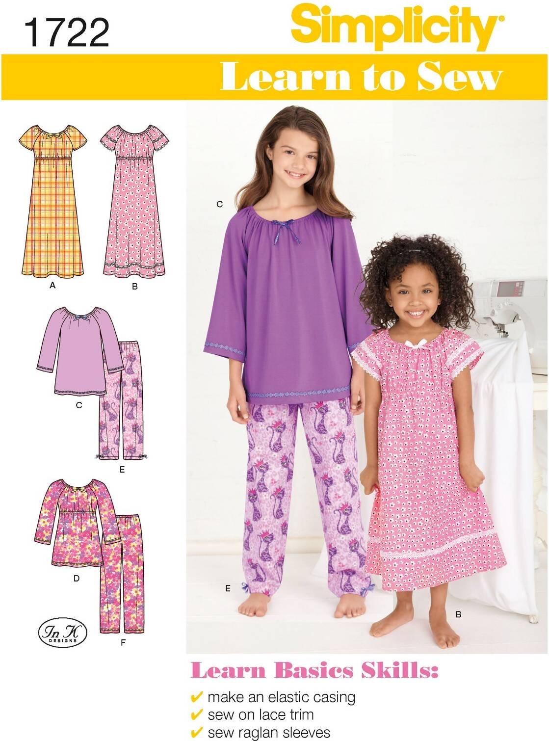 Sewing Simplicity Paper Sewing Pattern 1722
