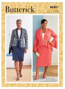 Buttericks Butterick Paper Sewing Pattern 6821