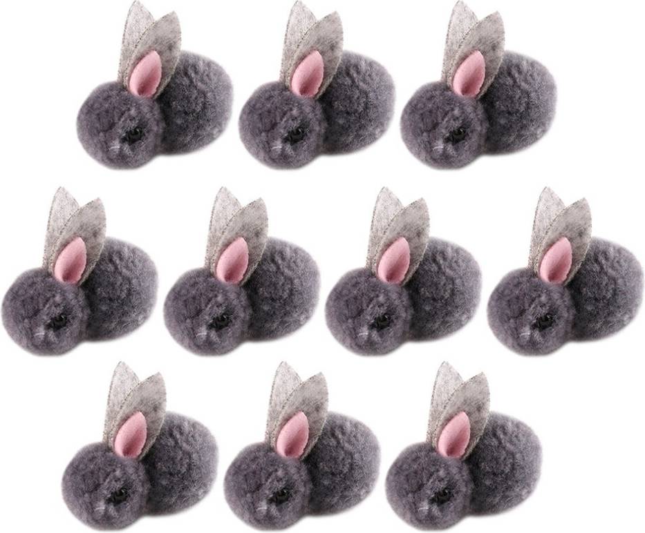 Solustre 10Pcs Mini Plush Rabbit Stuffed Animal Toy