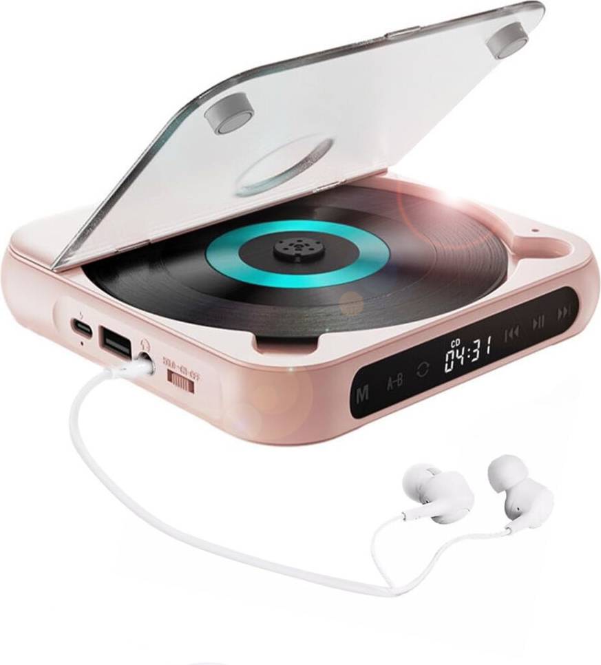 Bluetooth Compatible Portable CD Player