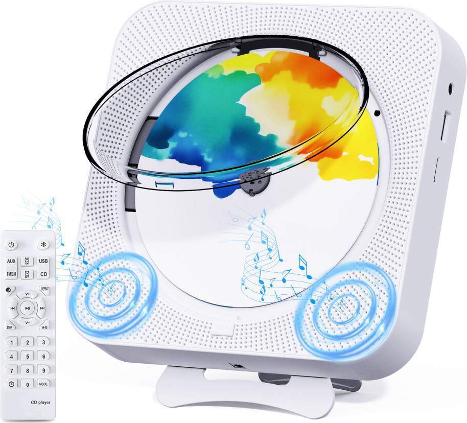Small portable cd player Bluetooth Speaker CD Player with Display Screen