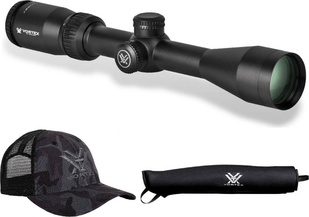 Vortex Crossfire II Riflescope with Case and Hat