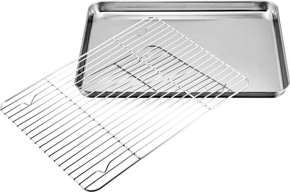 Baking tray set Stainless Steel Cooling Rack Baking Tray Set