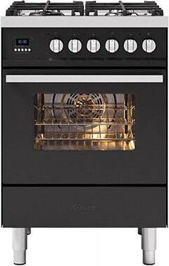ILVE L06WM3 Slot In Cooker Dual Fuel Matt Graphite