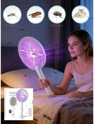 Electric fly swatter Shein 2 In 1 4000V Electric Fly Swatter Bug Zapper Racket