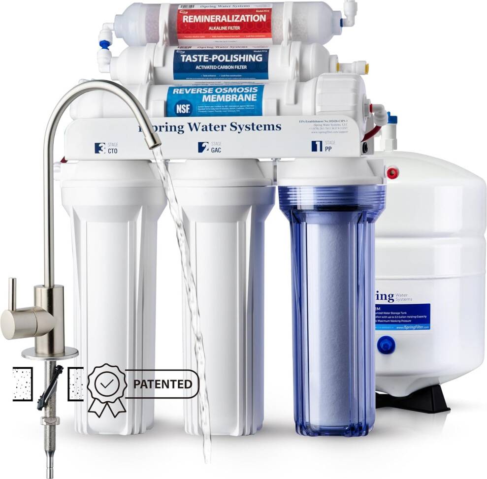 Reverse osmosis water system iSpring Water Systems RCC7AK 6 Stage Reverse Osmosis System