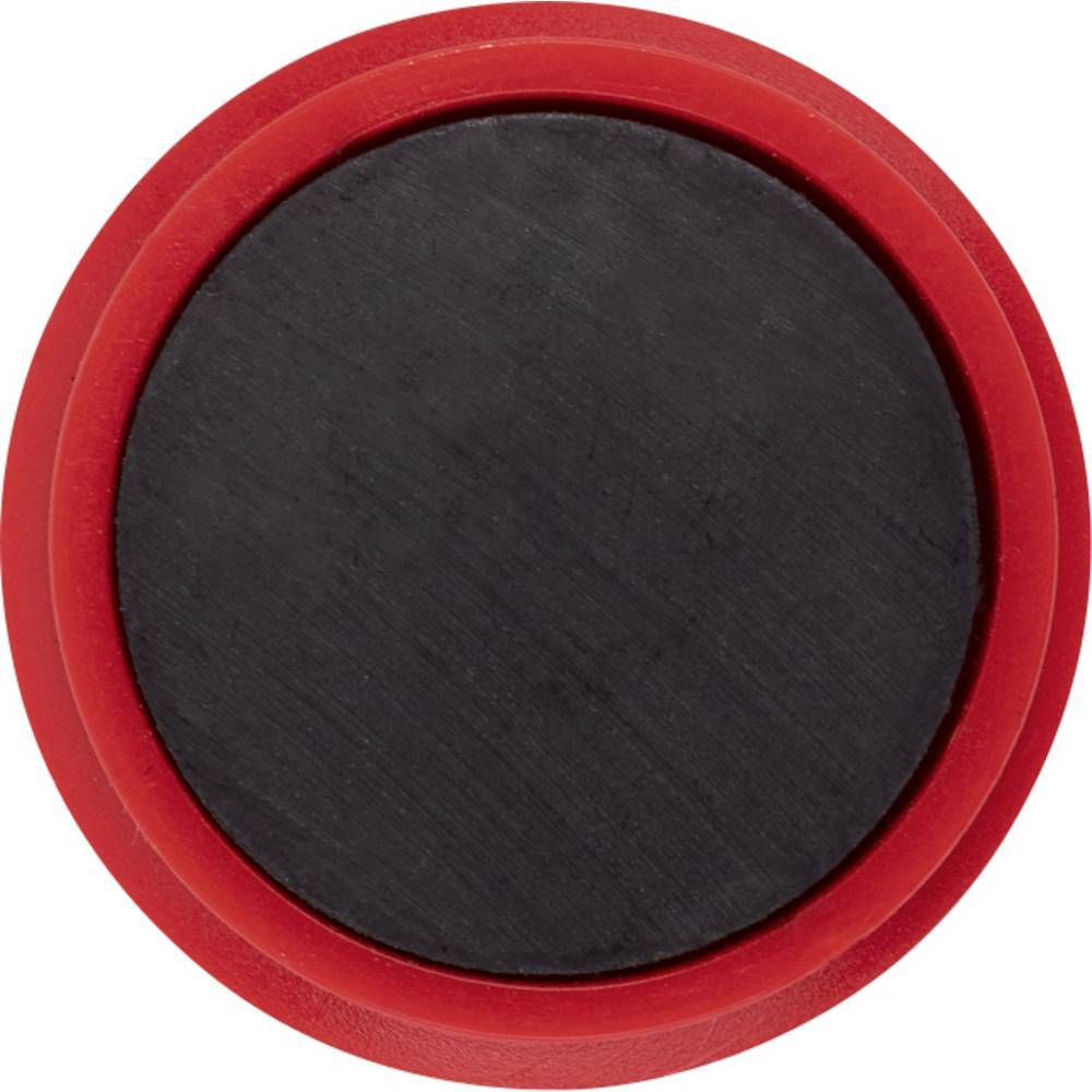 Magnet Basic Serie 24 mm Rund Rot 10 St