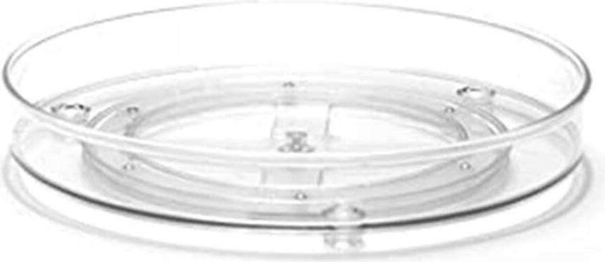Transparent turntable Transparent PET Turntable Spice Rack 2-Piece Set