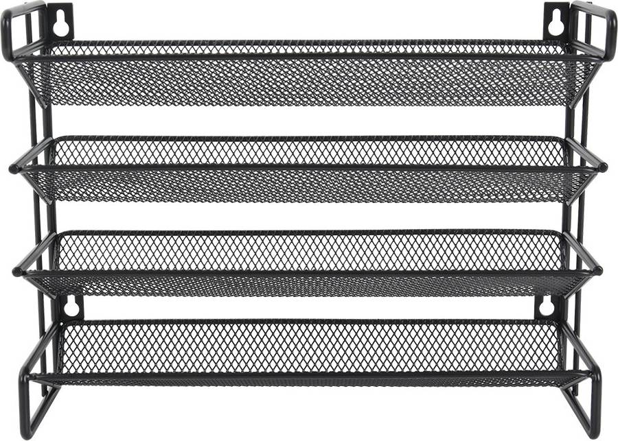 Belfry Kitchen Metal Spice Rack Organizer 4-Tier