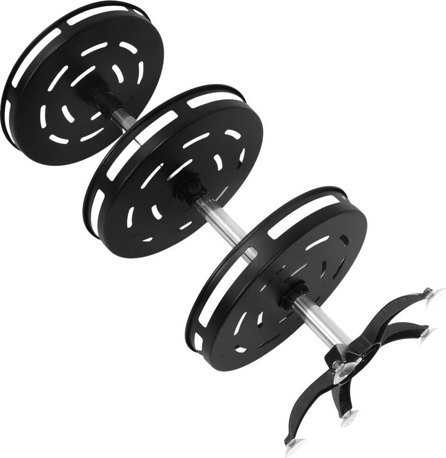 Solustre Black Iron Rotating Kitchen Spice Rack Organizer