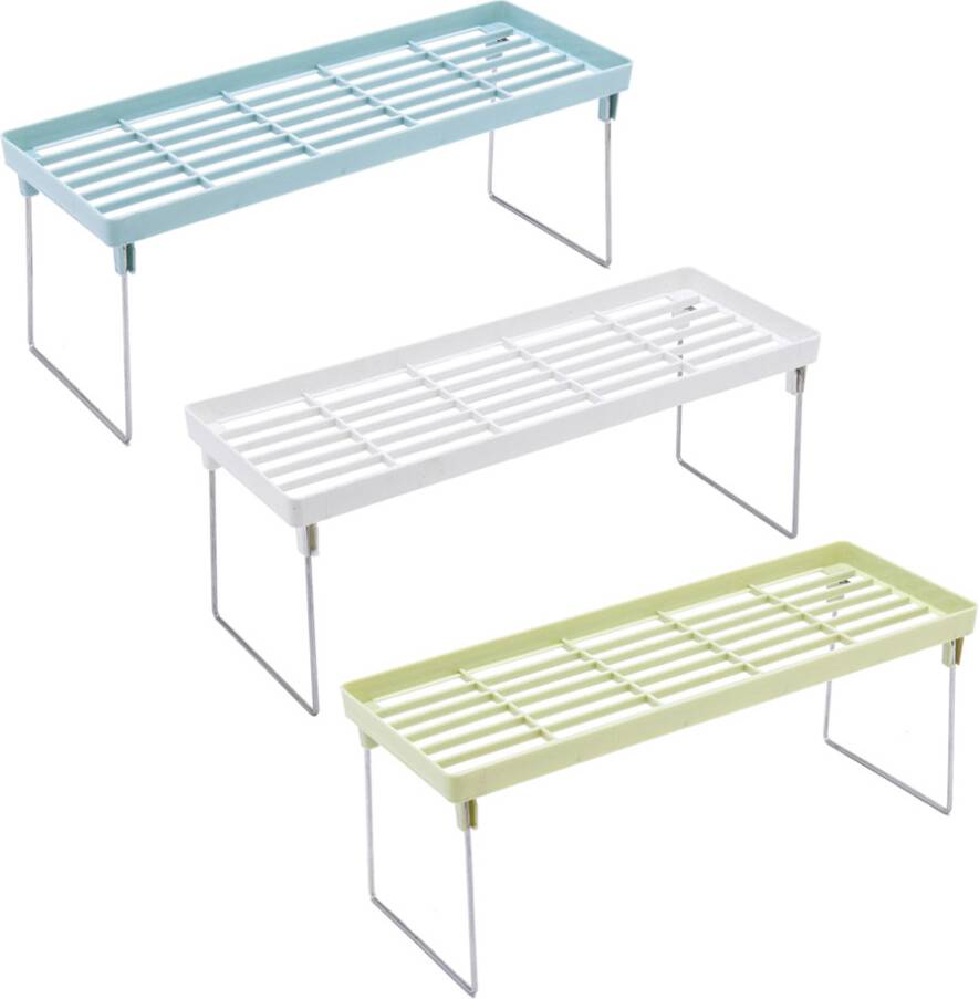 VILLCASE 3Pcs Stackable Desktop Kitchen Storage Rack