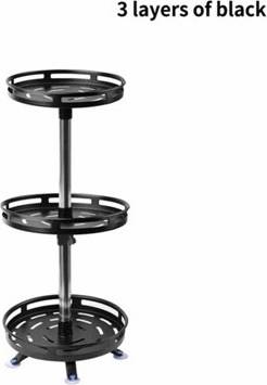 B&Q 3 Tiers Rotation Kitchen Spice Rack Organizer