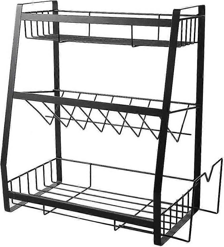Kikidex Three-Layer Spice Rack Kitchenware Holder