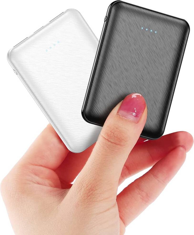 Power banks 2-Pack Mini Power Banks with Cable