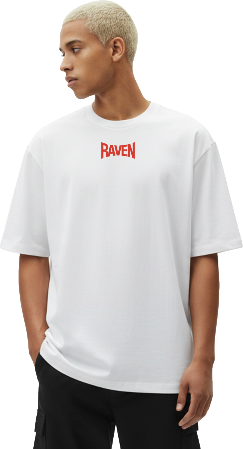 T-Shirt Racing Oversize - Blanc