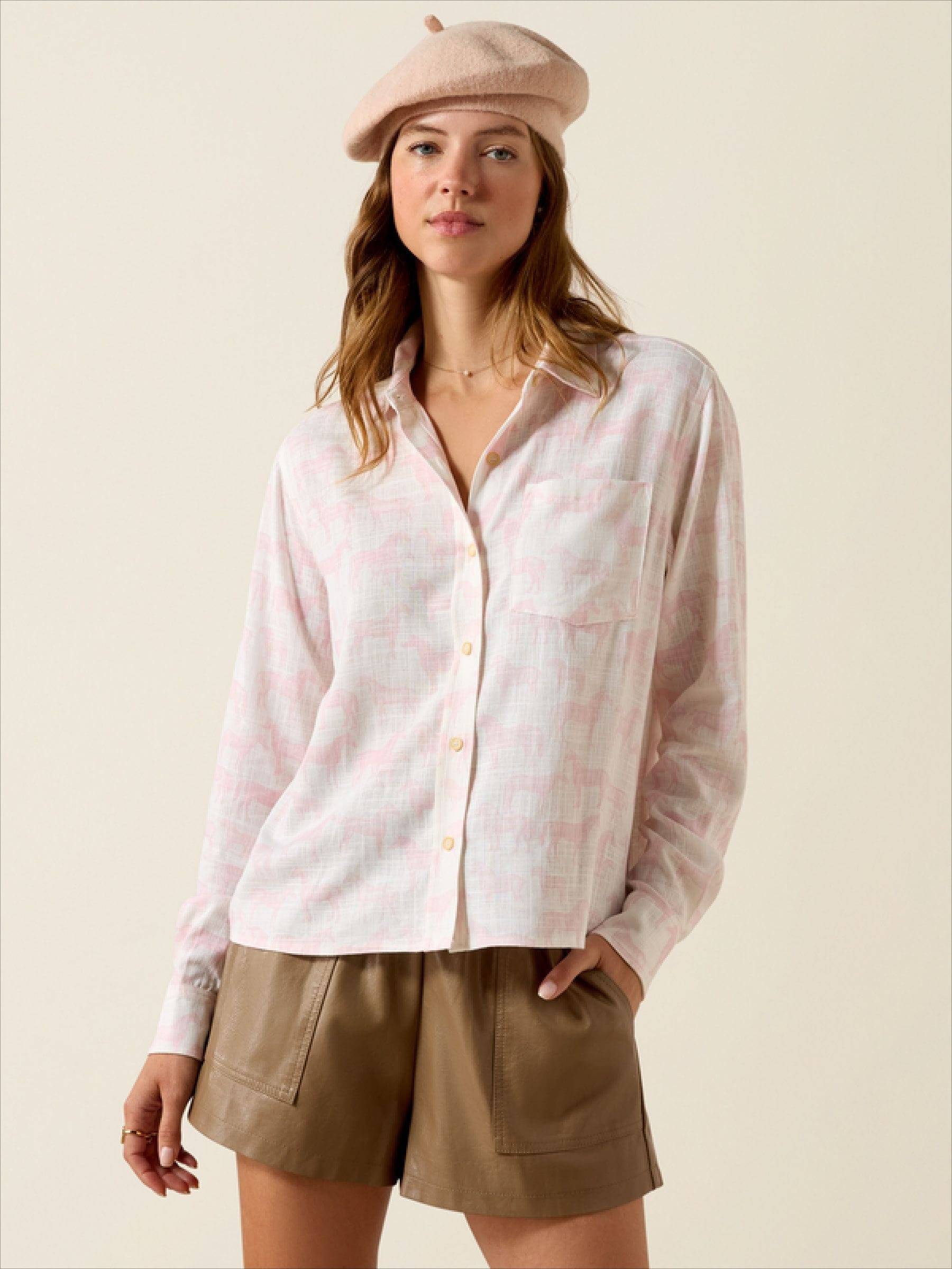 Rudford LS Shirt - Rosa