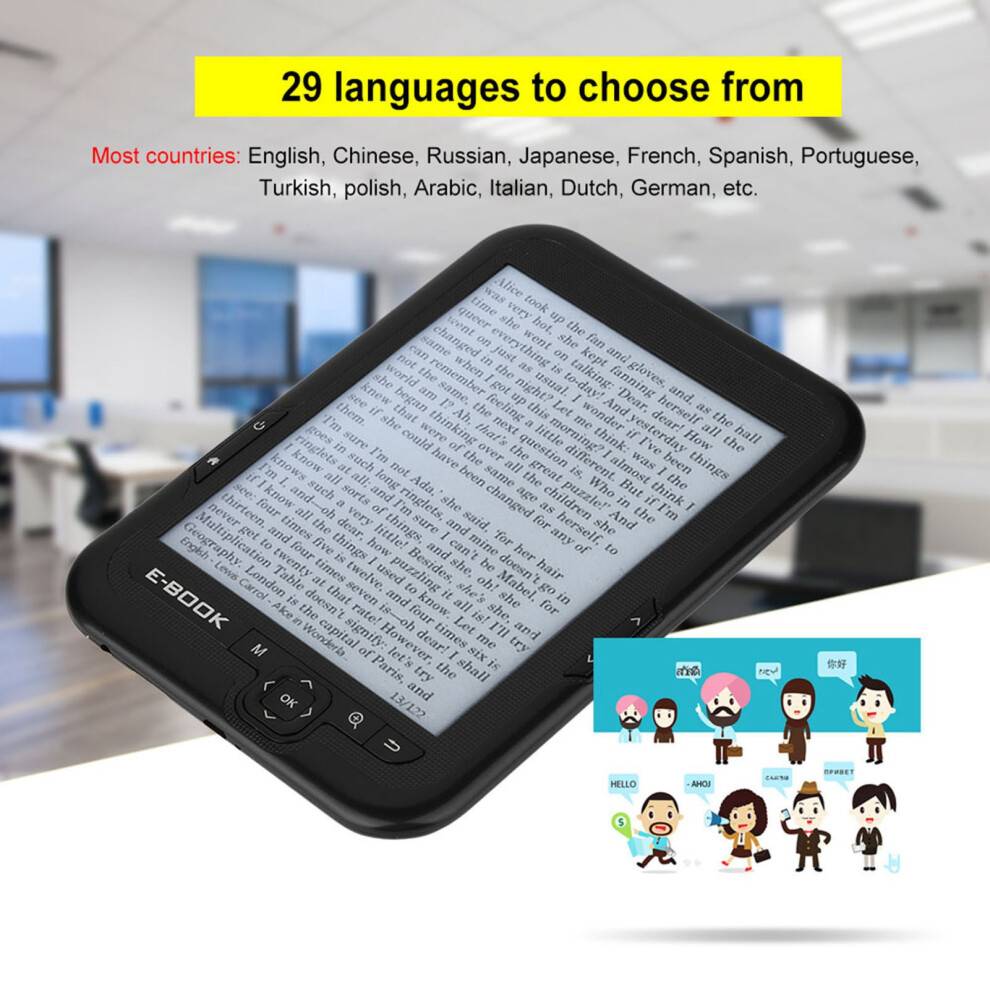 8GB E Ink Book Reader 6 Inch