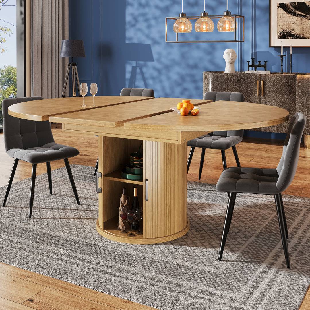Canora Grey Nordic Style Extendable Dining Table