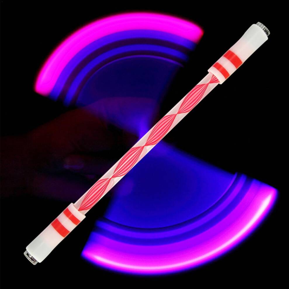 Rotating Fidget Pen with LED Light