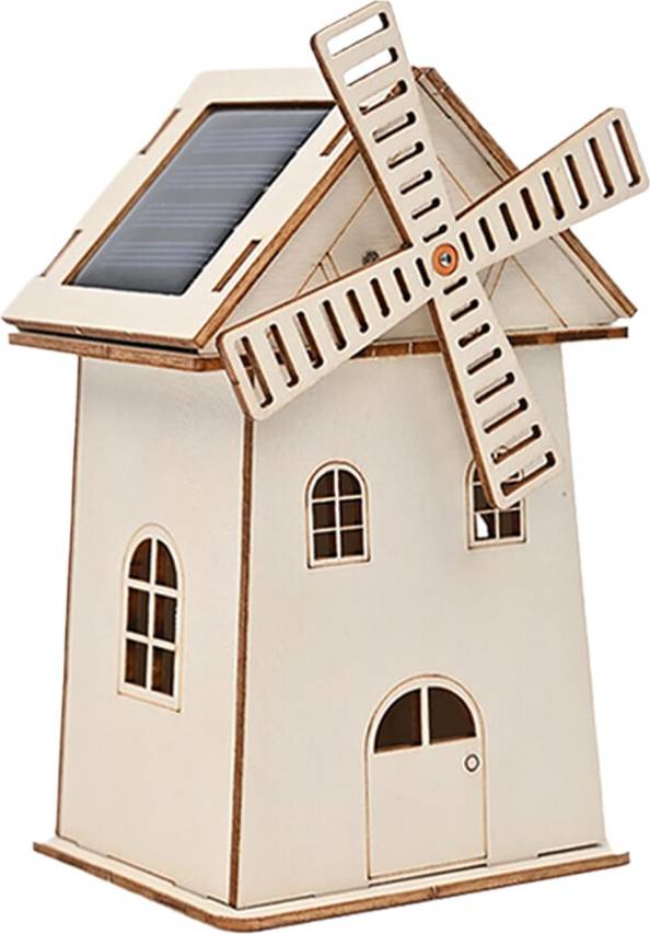 Solar Windmill House Model Kit