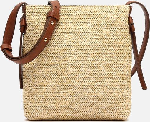 Notis Raffia-Effect Shoulder Bag - Natural