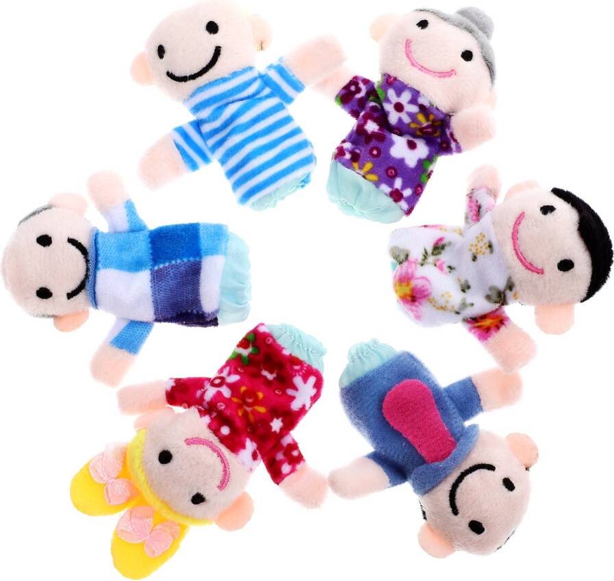 6Pcs Family Hand Puppet