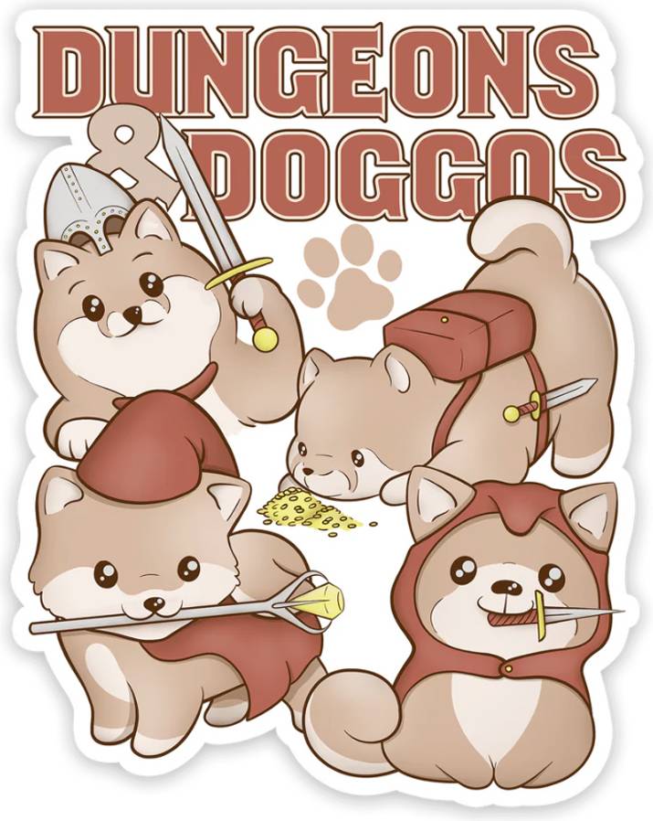 Dungeons Doggos Sticker