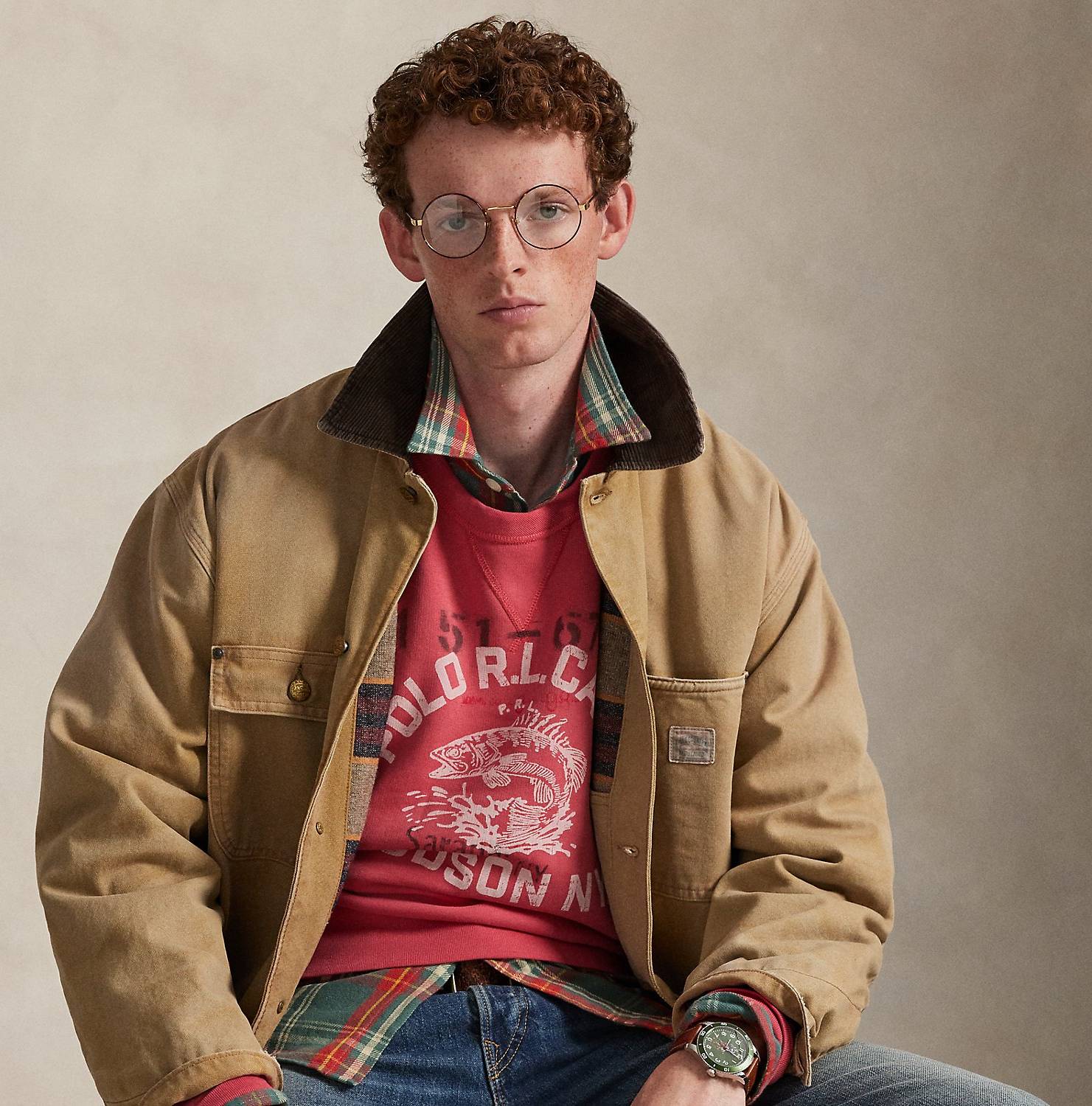 Polo Ralph Lauren Country Canvas Utility Jacket - Beige