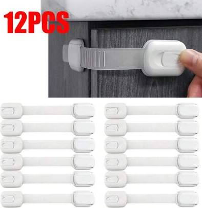 Shein 12pcs Multi-Functional Right Angle Drawer Lock