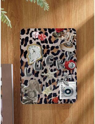 Shein Triple-Fold Leopard Collage Pattern Tablet Case