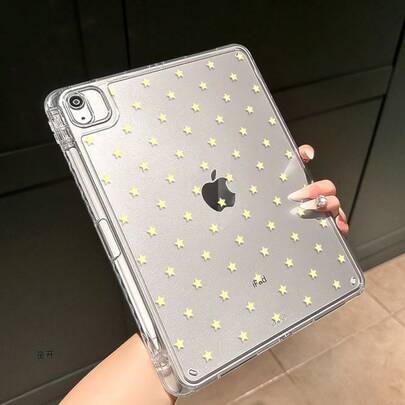 Shein Cute Yellow Star Pattern Tablet Protective Case