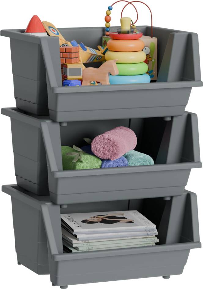 Knight 40L Stackable Open Boxes Storage Box