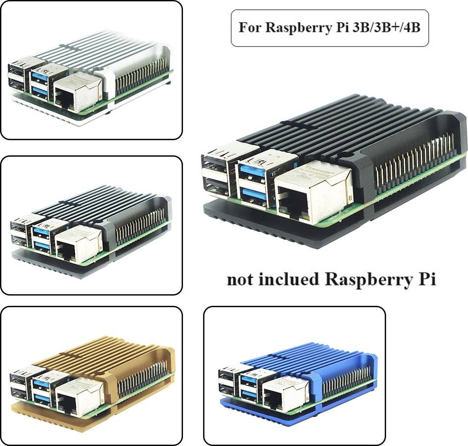 Raspberry pi Raspberry Pi Raspberry Pi 4B CNC Aluminum Alloy Case