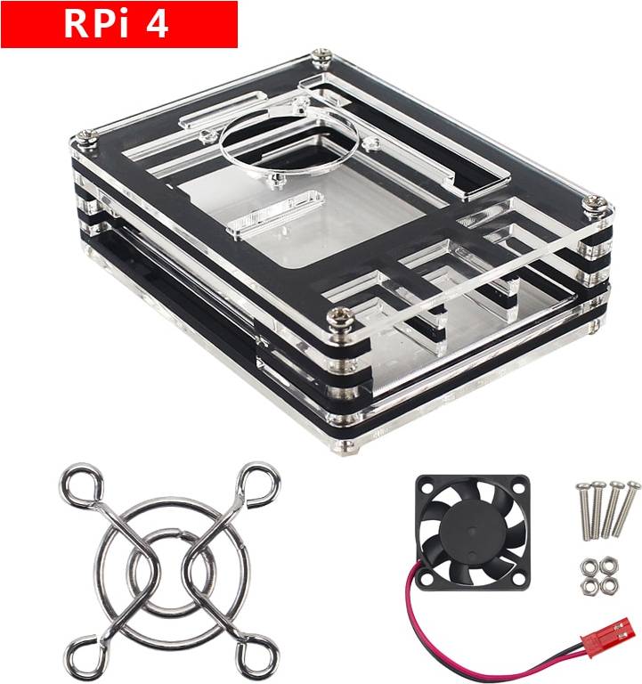 Raspberry pi 4 Raspberry Pi Raspberry Pi 4 Model B 9 Layer Acrylic Case