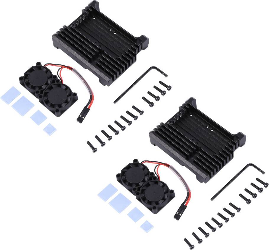 Typecat Raspberry Pi 4 Aluminum Case Dual Cooling Fan