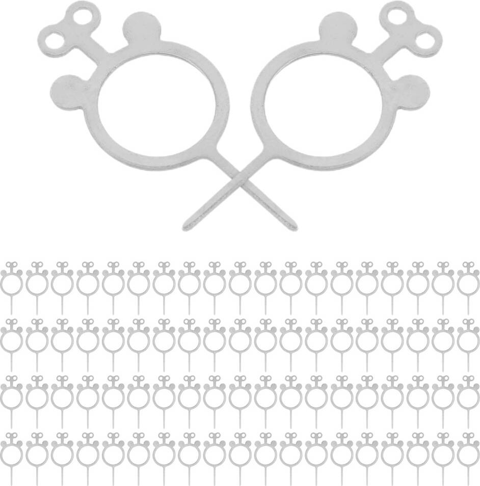 iplusmile 2000Pcs Silver Sim Card Ejector Pin