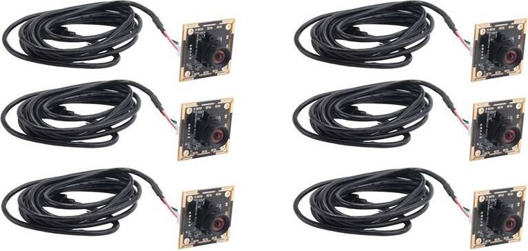 Typecat 6PCS Camera Module 100 Degree OV9732 2M Cable