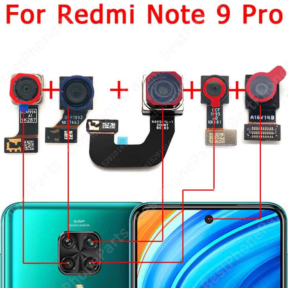Aihontai Front Rear Back Camera Xiaomi Redmi Note 9 Pro