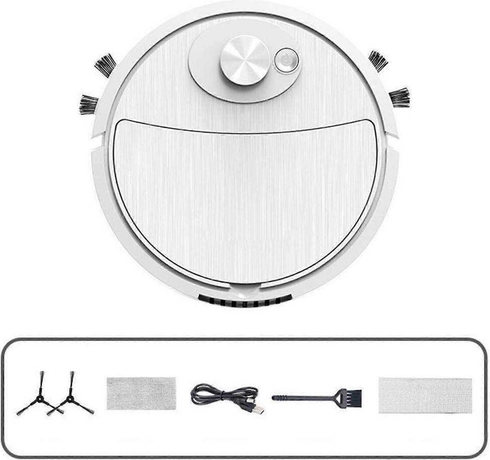 White Robot Vacuum Cleaner Mopping System