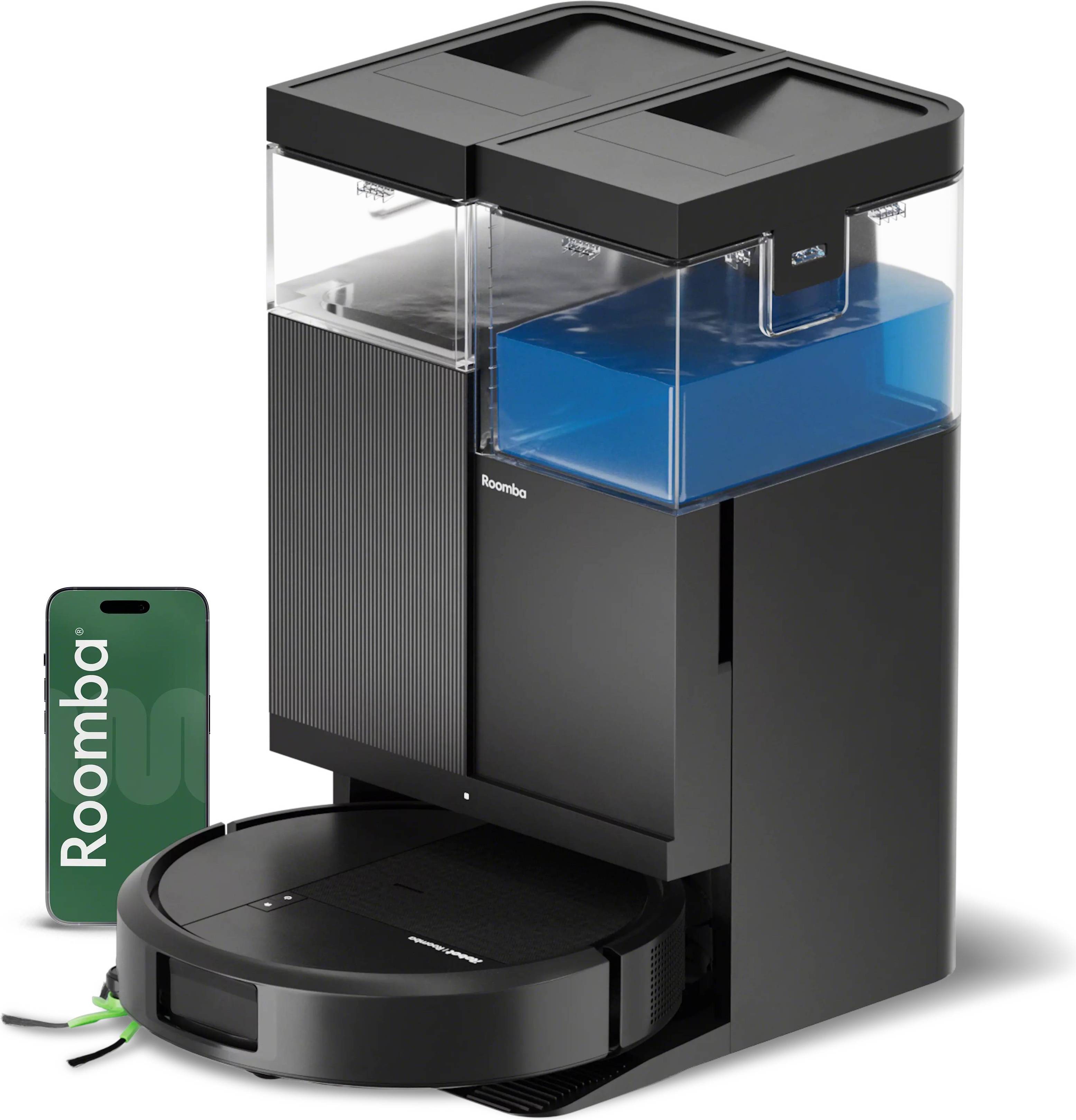 Irobot roomba combo robotstøvsuger iRobot Plus 515 Combo Robot + AutoWash Sort