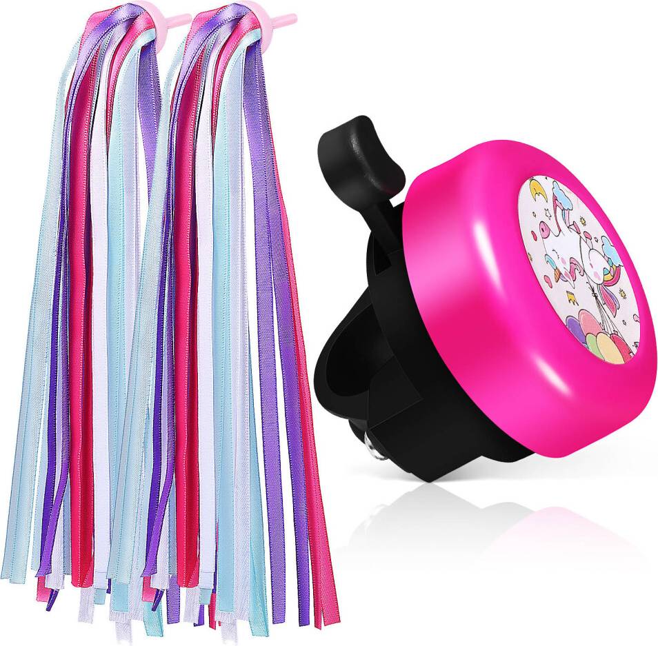 Solustre 3 Sets Ribbon Bike Bell