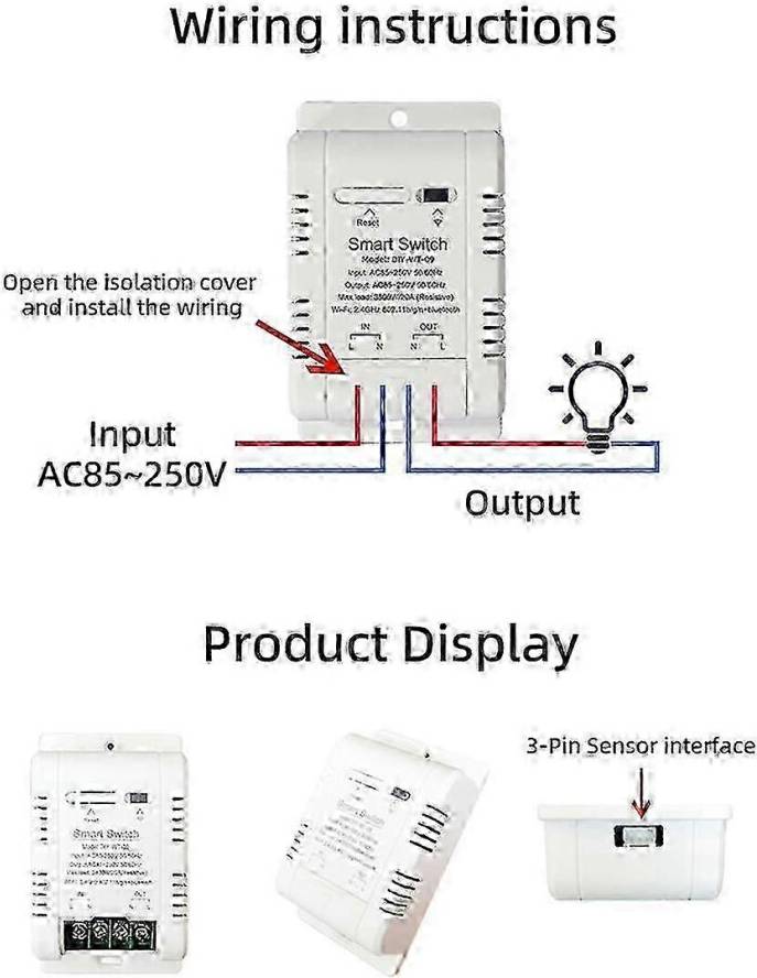 Temperature sensor 1m WiFi Temperature Switch 1M Sensor
