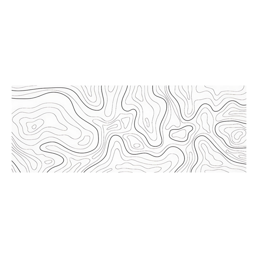 Typecat Topographic Contour Extended Mouse Pad