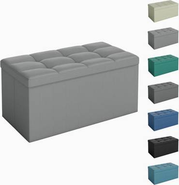 MCC Direct 76cm Rectangular Ottoman Foldable Storage Bench