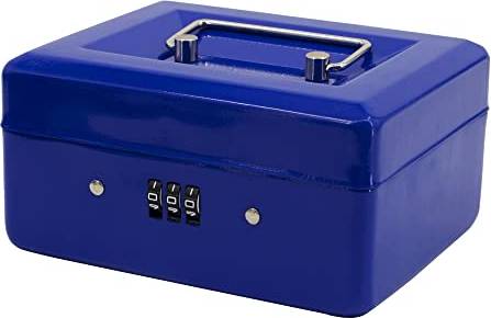 Small lock box 6 Inch Small Security Lock Box with Coin Tray