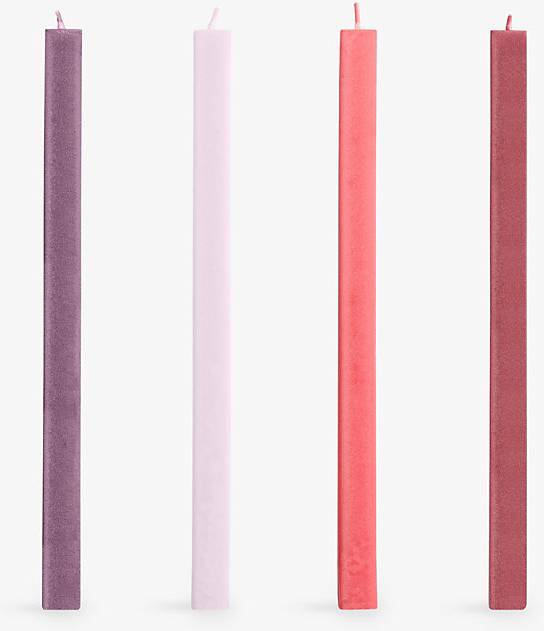 Hay Square Light Mix 4-Pack Reds Bordeaux Candle