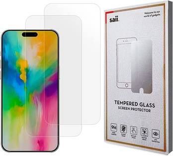 Saii iPhone 16 Pro Max Tempered Glass Screen Protector 2 Pcs