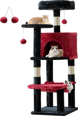 Multi level cat tree CONCETTA 44in Multi Level Cat Tree Tower Posts