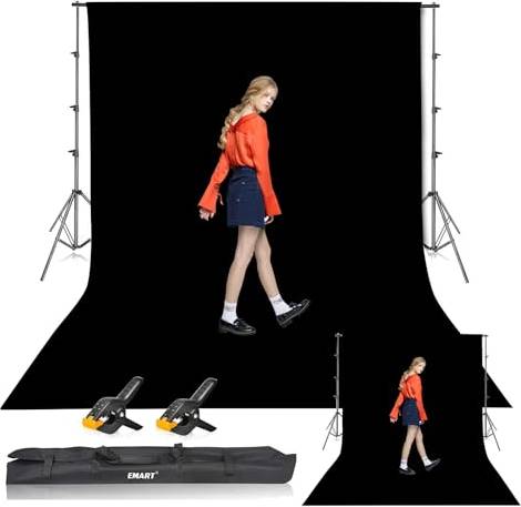 Black Backdrop Photography Kit